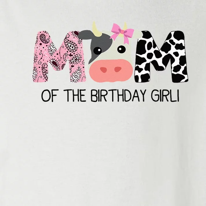 Mom Of The Birthday For Girl Cow Farm Birthday Cow Mommy 1st Toddler Long Sleeve Shirt