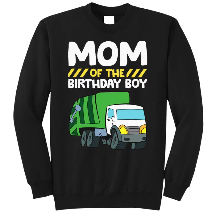 Mom Of The Birthday Boy Garbage Truck Birthday Party Sweatshirt