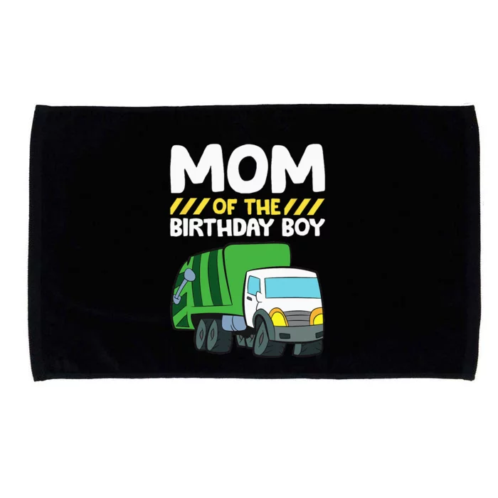 Mom Of The Birthday Boy Garbage Truck Birthday Party Microfiber Hand Towel