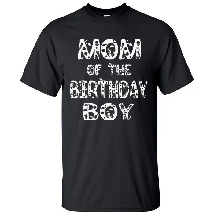 Mom Of The Birthday Fishing Lover Bday Party Tall T-Shirt