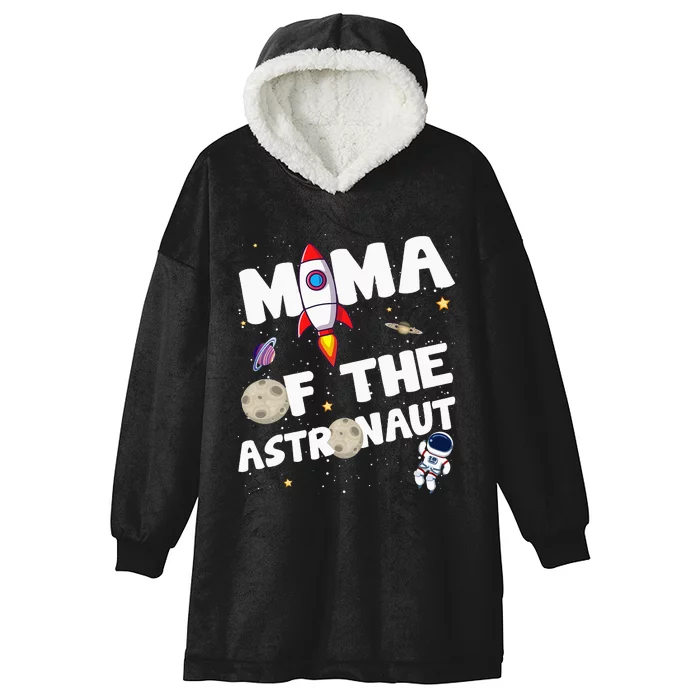 Mama of the Astronaut Space Theme Birthday Party Mom Hooded Wearable Blanket