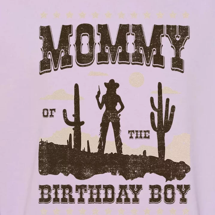 Mommy Of The Birthday Cow Howdy Birthday Party Gift Garment-Dyed Sweatshirt