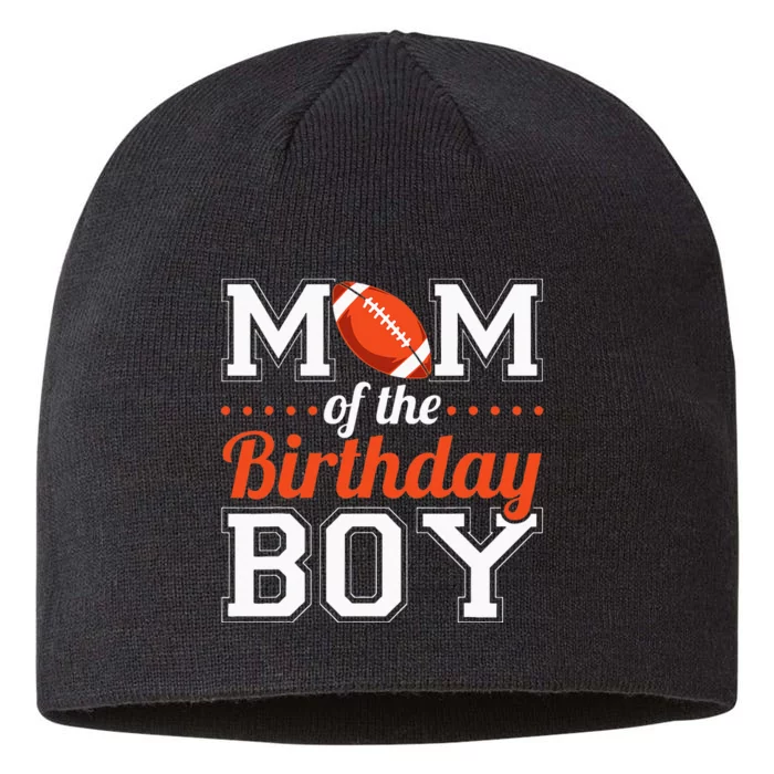 Mom Of The Birthday Boy Football 8 1/2in Sustainable Knit Beanie