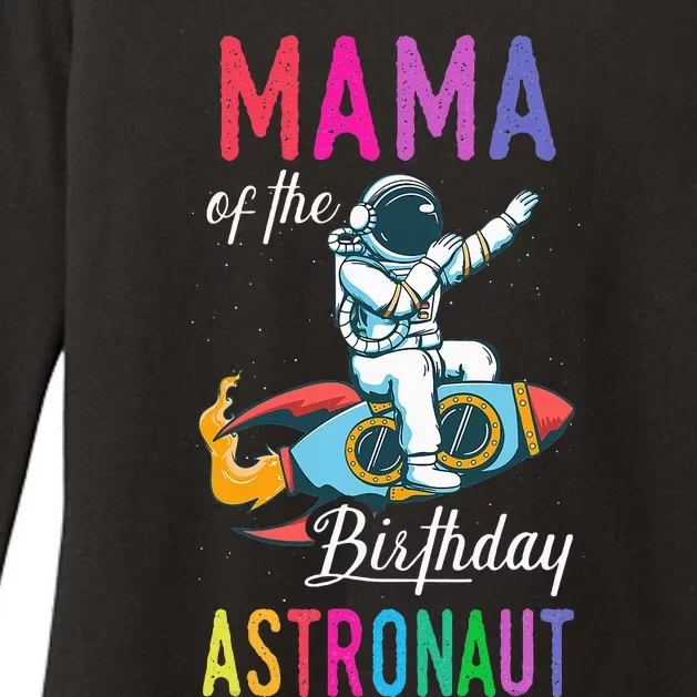 Mama of the Astronaut Space Theme Birthday Party Womens CVC Long Sleeve Shirt