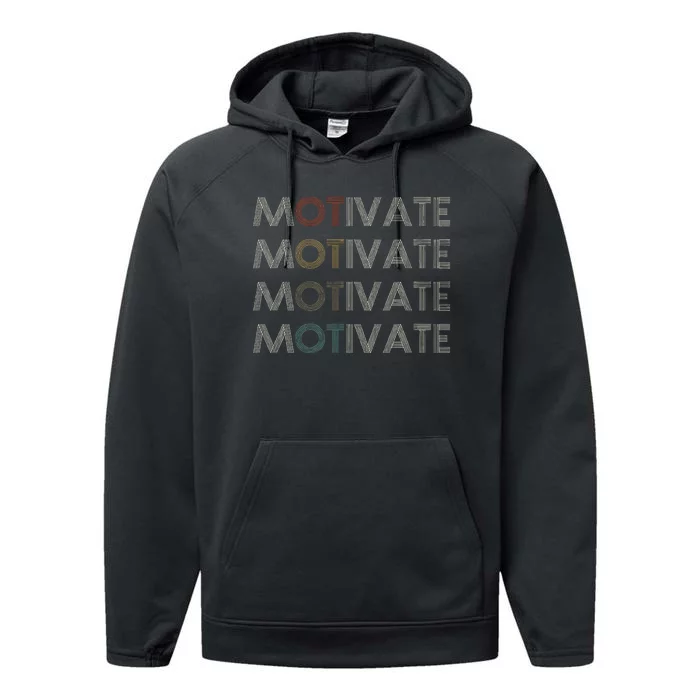 Motivate Occupational Therapy Ot Therapist Performance Fleece Hoodie