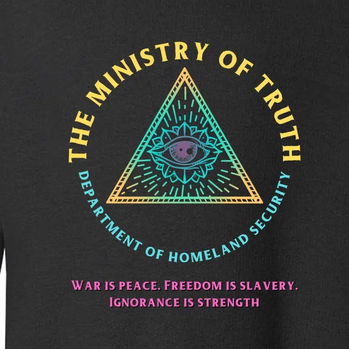 Ministry Of Truth Free Speech Anti Woke MAGA Republican Toddler Sweatshirt