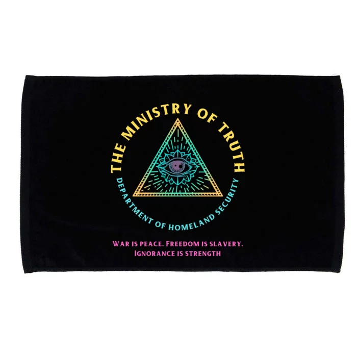 Ministry Of Truth Free Speech Anti Woke MAGA Republican Microfiber Hand Towel