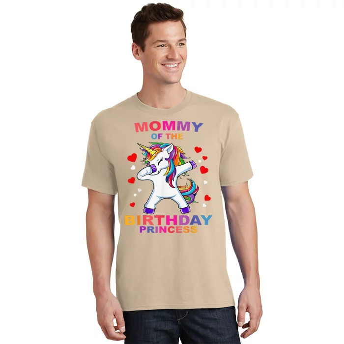 Mommy Of The Birthday Princess Unicorn T Outfit T-Shirt