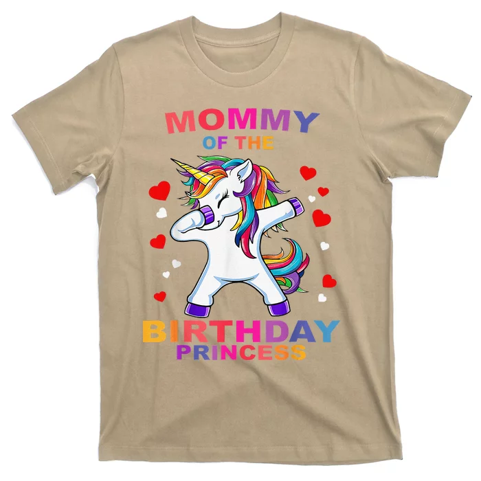 Mommy Of The Birthday Princess Unicorn T Outfit T-Shirt