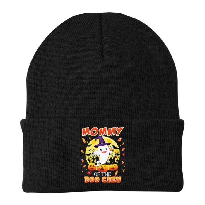 Mommy Of The Boo Crew Halloween Cute Ghost Pumpkin Scary Knit Cap Winter Beanie