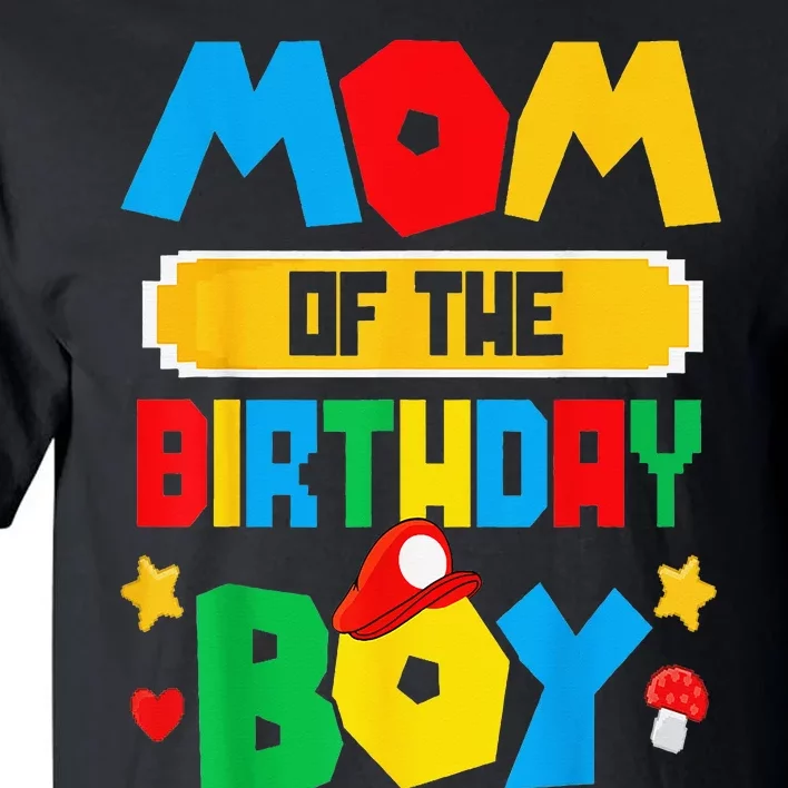 Mom Of The Birthday Boy Game Tall T-Shirt