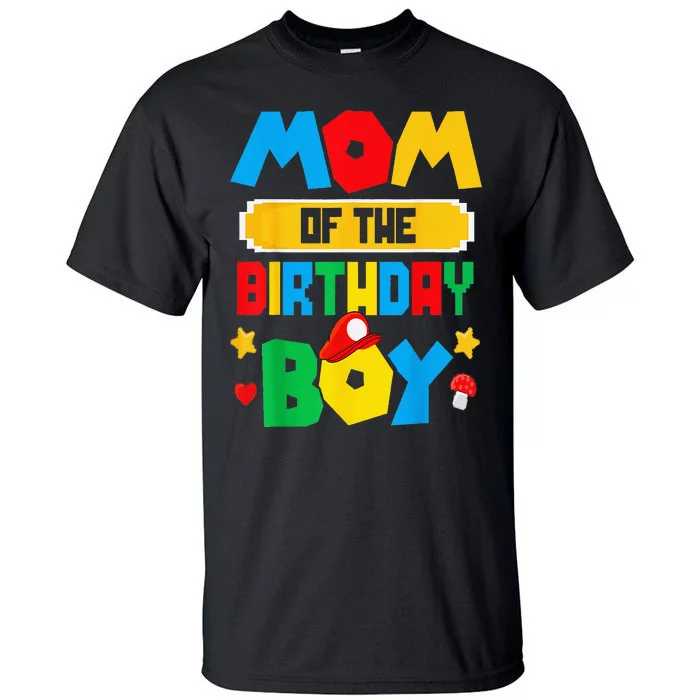 Mom Of The Birthday Boy Game Tall T-Shirt