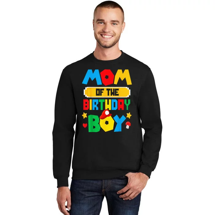 Mom Of The Birthday Boy Game Tall Sweatshirt