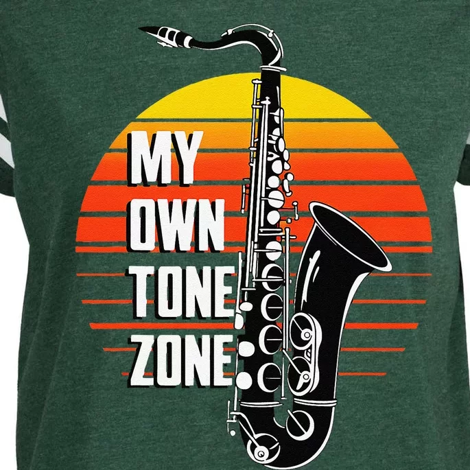 My Own Tone Zone Funny Saxophone Enza Ladies Jersey Football T-Shirt