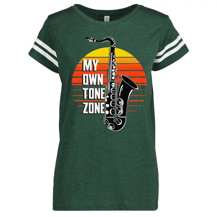 My Own Tone Zone Funny Saxophone Enza Ladies Jersey Football T-Shirt