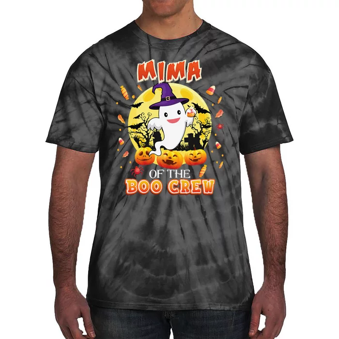 Mima Of The Boo Crew Halloween Cute Ghost Pumpkin Scary Tie-Dye T-Shirt