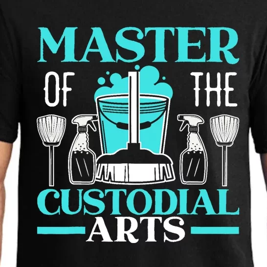 Master Of The Custodial Arts Janitor School Custodian Pajama Set