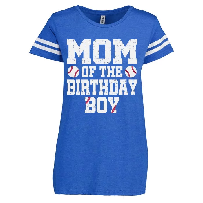 Mom Of The Birthday Boy Baseball Jersey Vintage Retro Enza Ladies Jersey Football T-Shirt