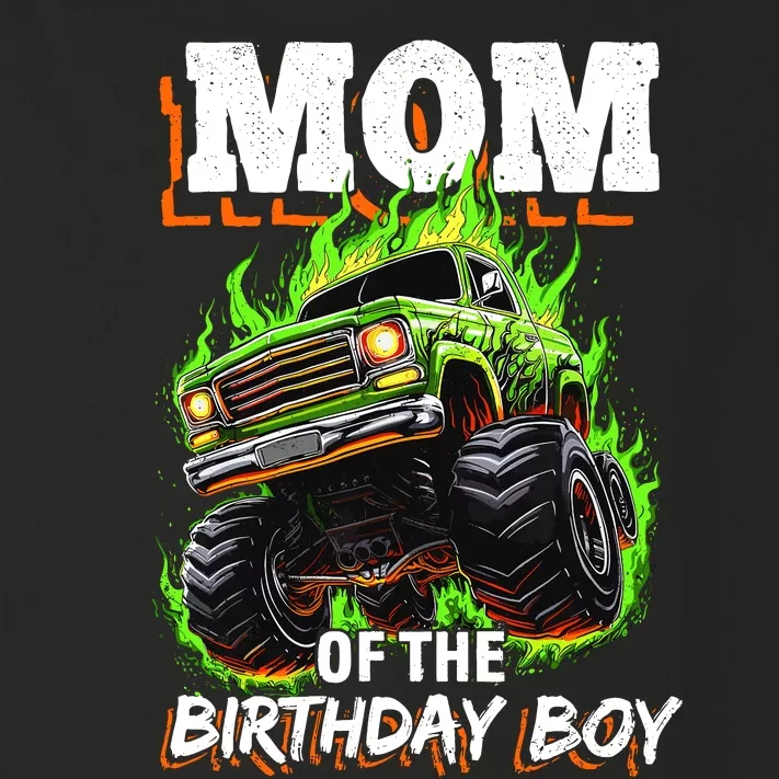 Mom Of The Birthday Boy Monster Truck Birthday Novelty Toddler Long Sleeve Shirt