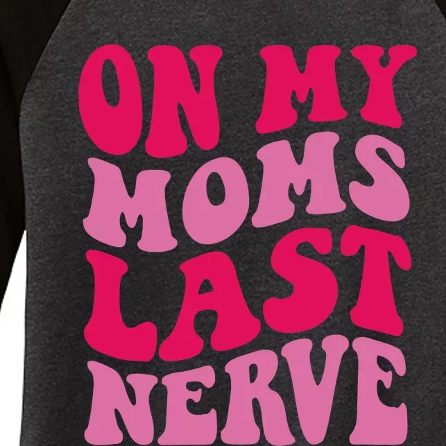 Mommy Of The Birthday Girl Unicorn Flossing MomOn My Mom's Last Nerve Women's Tri-Blend 3/4-Sleeve Raglan Shirt