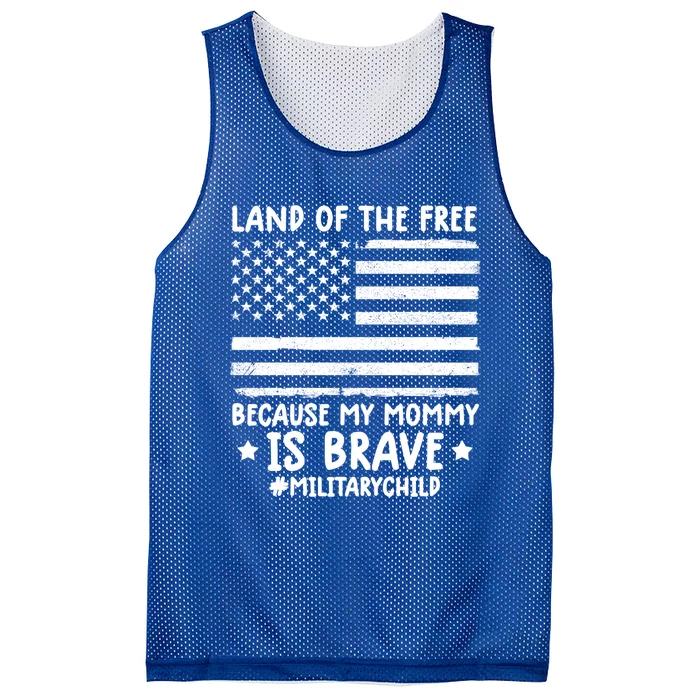 Month Of The Military Land Of Free Because My Mommy Is Brave Gift Mesh Reversible Basketball Jersey Tank