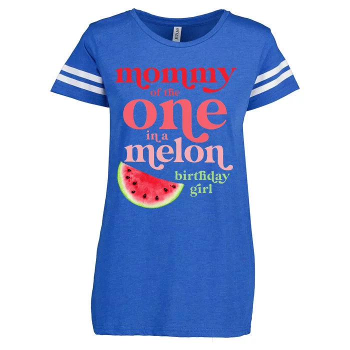 Mommy of the One In A Melon Birthday Watermelon First Enza Ladies Jersey Football T-Shirt