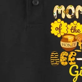 Mommy Of The Bee Day Girl Funny Bee Birthday Party Dry Zone Grid Performance Polo