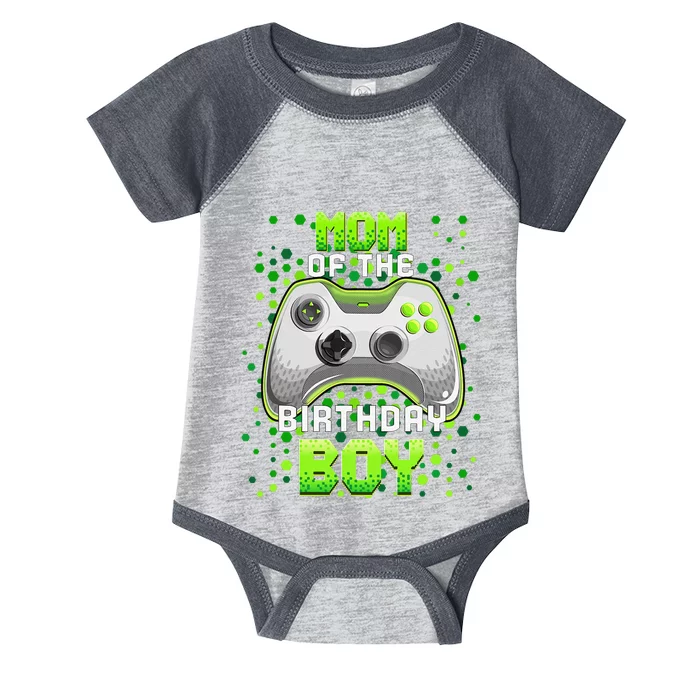 Mom of the Birthday Matching Video Gamer Birthday Party Infant Baby Jersey Bodysuit