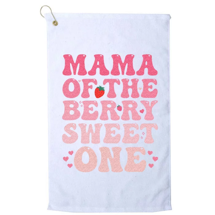 Mama Of The Berry Sweet Birthday Gifts Girl Sweet Strawberry Platinum Collection Golf Towel