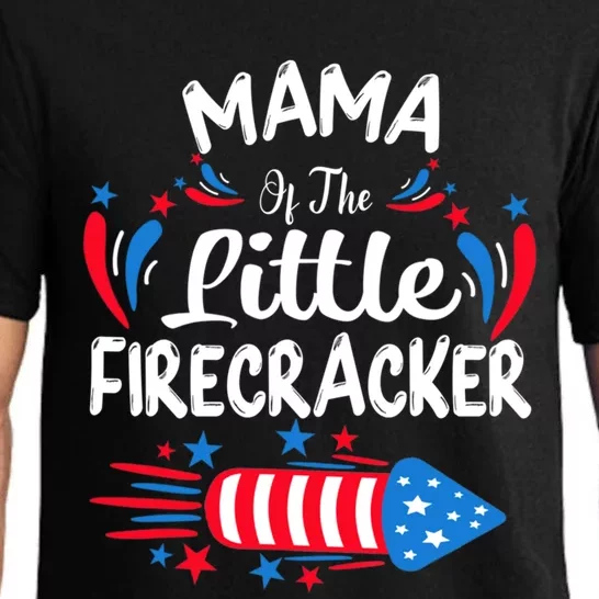 Mama Of The Little Firecracker 4th Of July Birthday Party Cool Gift Pajama Set