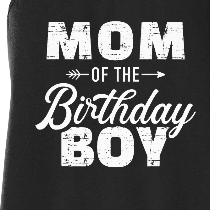 Mom Of The Birthday Women's Racerback Tank