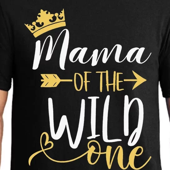 Mama of the Wild One 1st Birthday Matching First Thing Mommy Pajama Set