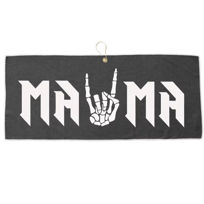 Mama Of The Bad Two The Bone Birthday Large Microfiber Waffle Golf Towel