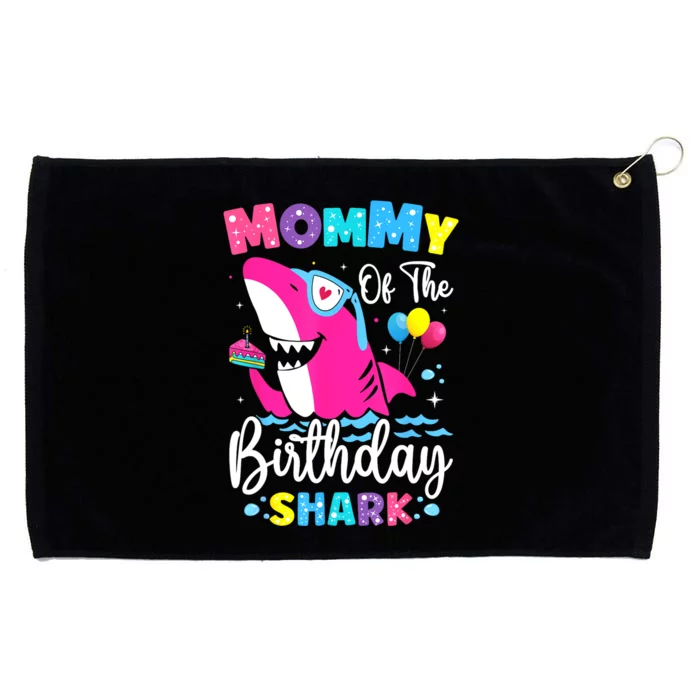 Mommy Of The Shark Birthday Mom Matching Family Grommeted Golf Towel