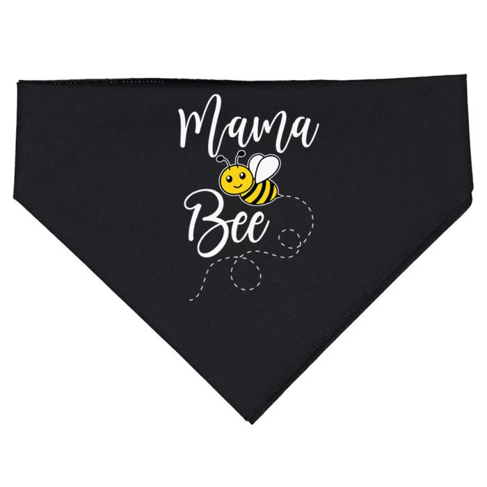 Mama Of The Bee Day Girl Hive Family Matching Birthday USA-Made Doggie Bandana