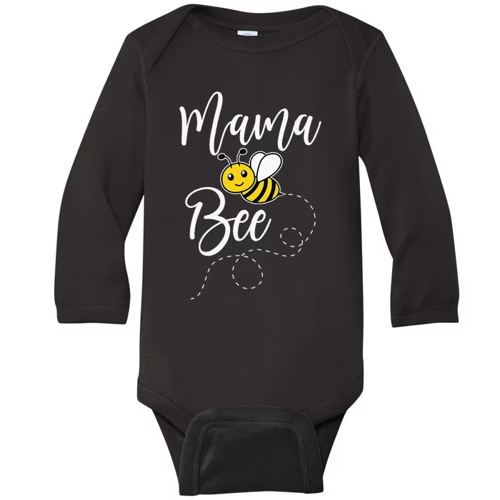 Mama Of The Bee Day Girl Hive Family Matching Birthday Baby Long Sleeve Bodysuit