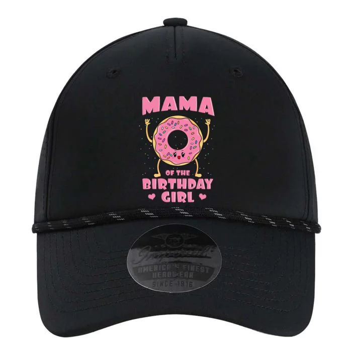 Mama Of The Birthday Girl Pink Donut Bday Party Mother Performance The Dyno Cap