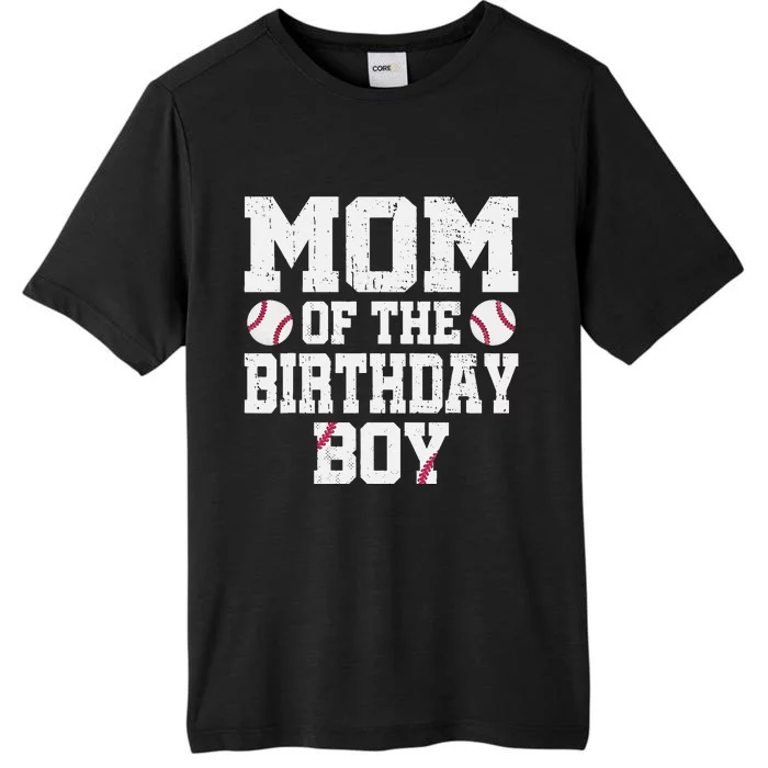 Mom Of The Birthday Boy Baseball Jersey Vintage Retro ChromaSoft Performance T-Shirt