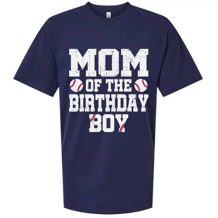 Mom Of The Birthday Boy Baseball Jersey Vintage Retro Sueded Cloud Jersey T-Shirt