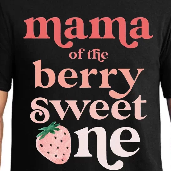 Mama of the Berry Sweet One Strawberry First Birthday 1st Pajama Set