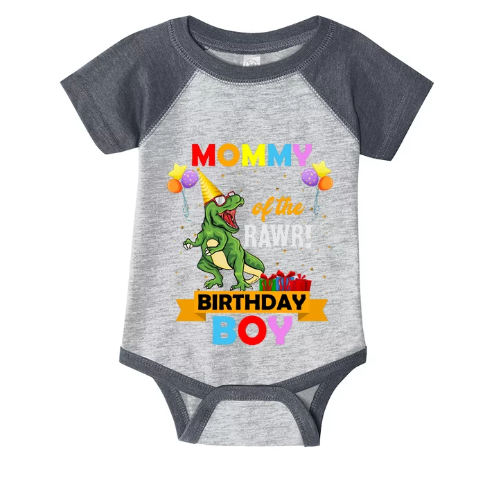 MOMMY OF THE RAWR BIRTHDAY BOY Infant Baby Jersey Bodysuit