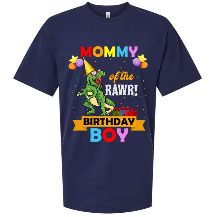 MOMMY OF THE RAWR BIRTHDAY BOY Sueded Cloud Jersey T-Shirt