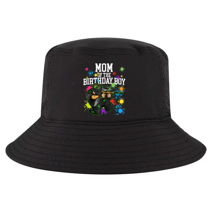 Mom Of The Birthday Boy Paintball Sport Matching Family Cool Comfort Performance Bucket Hat