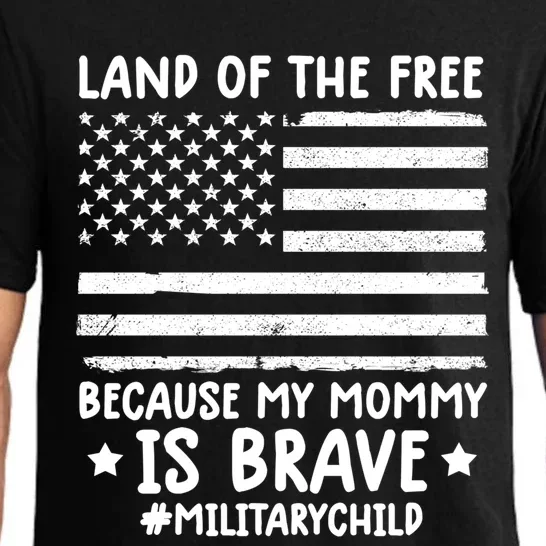 Month Of The Military Land Of Free Because My Mommy Is Brave Meaningful Gift Pajama Set