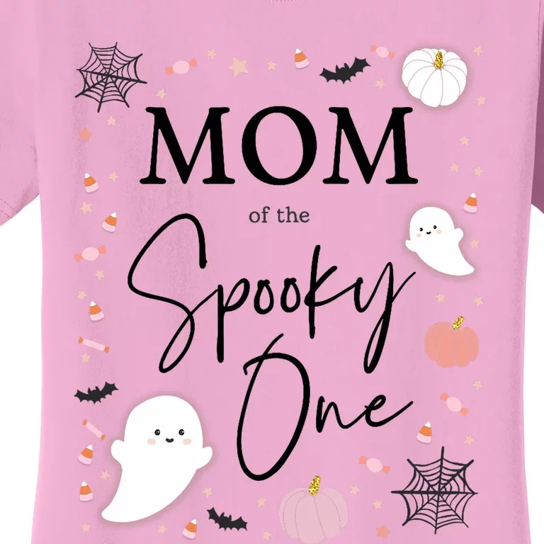 Mom Of The Spooky One Girl First Birthday Halloween Women's T-Shirt