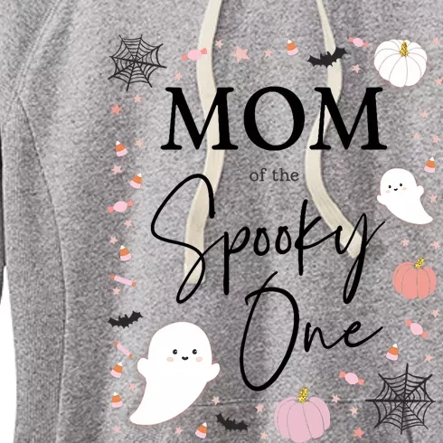 Mom Of The Spooky One Girl First Birthday Halloween Women's Fleece Hoodie