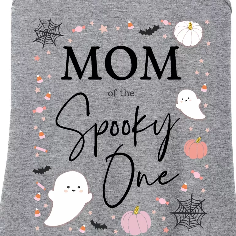 Mom Of The Spooky One Girl First Birthday Halloween Ladies Essential Tank