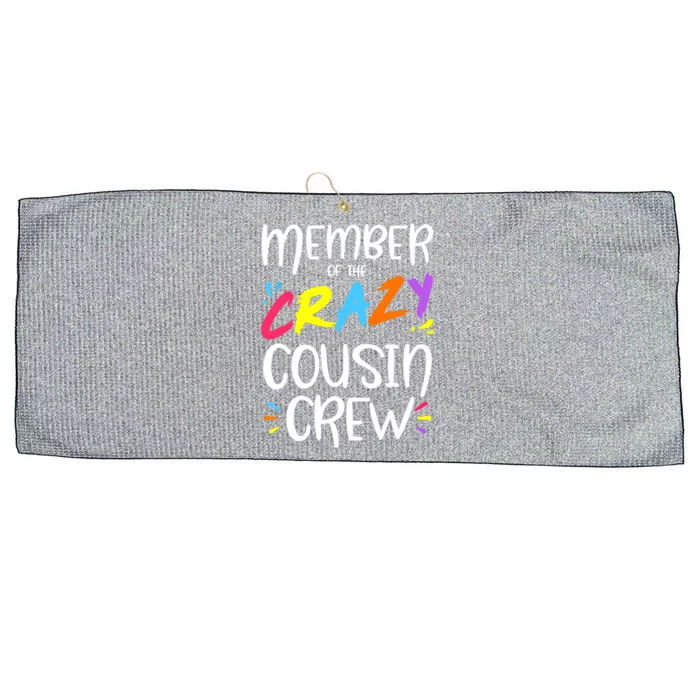 Member Of The Crazy Cousin Crew Gift Large Microfiber Waffle Golf Towel