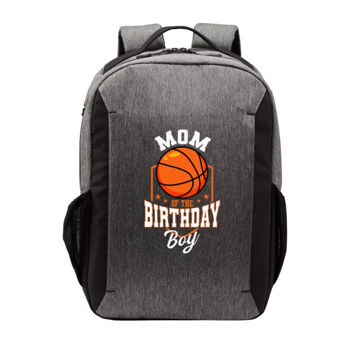 Mom Of The Birthday Boy Basketball Theme Bday Party Vector Backpack