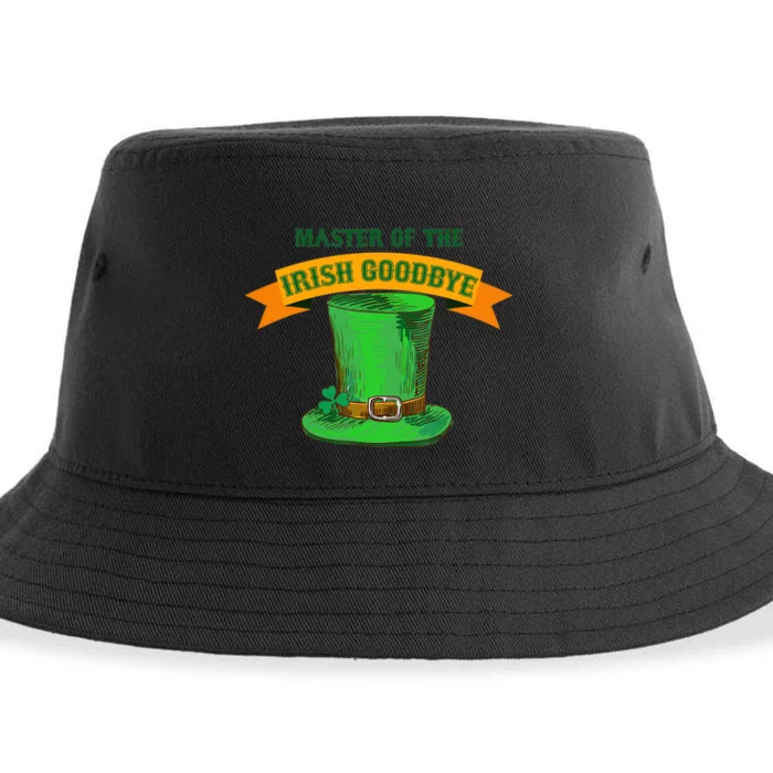 Master Of The Irish Goodbye St Patrick's Day Paddy's Party Sustainable Bucket Hat